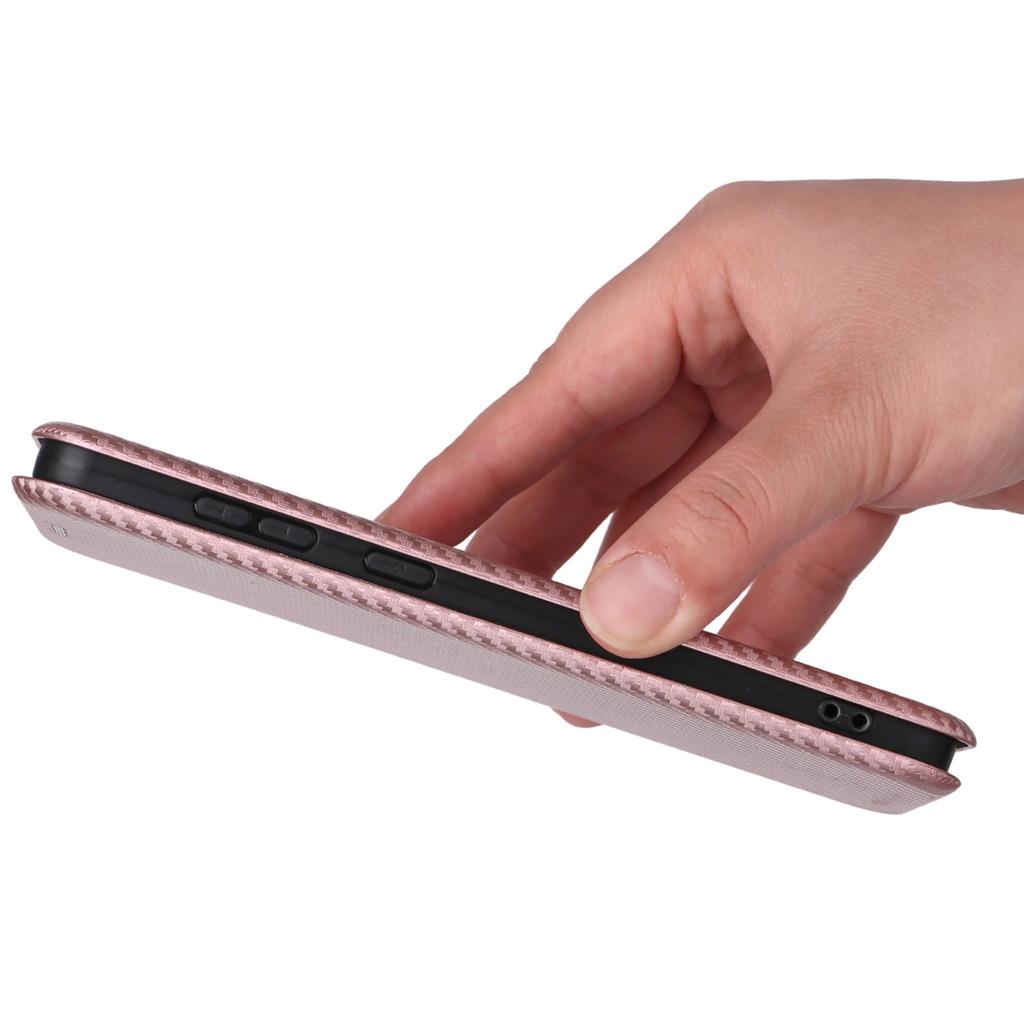 Para Samsung Galaxy S25 Capa Edge Textura de Fibra de Carbono À Prova de Quedas Couro PU Capa de Telefone