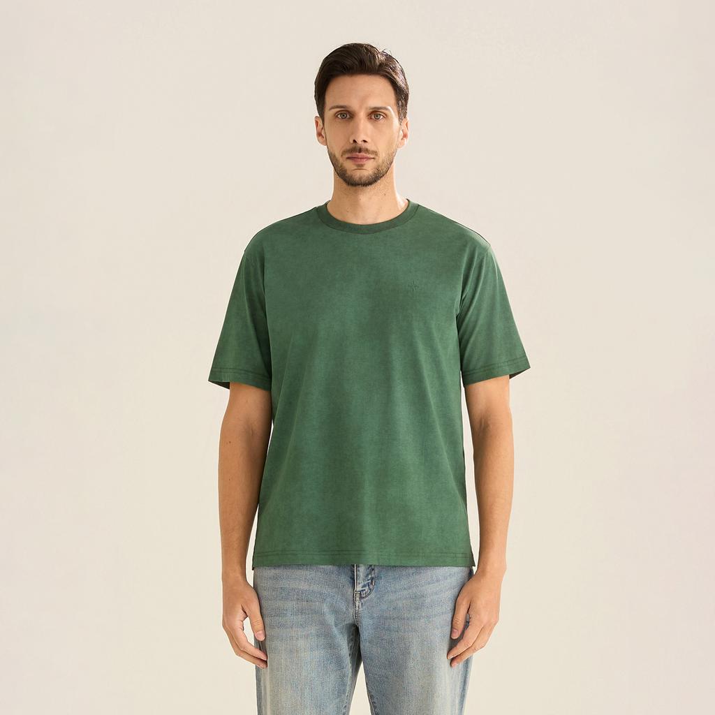 FERRAROMILANO Cool Touch Pigment Round T-Shirt Green (Am0Gttr25122)
