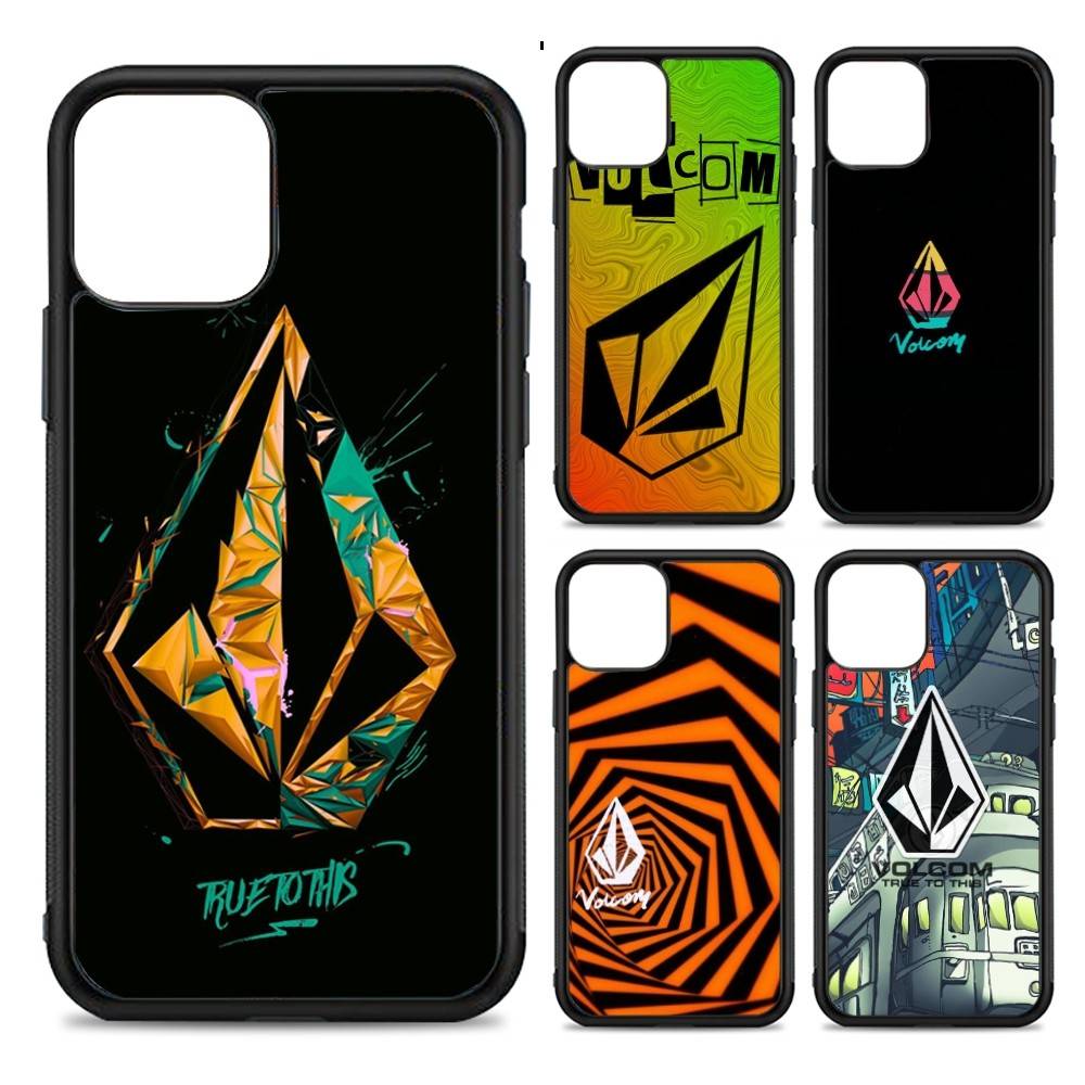 L-Luxury V-VOLCOM-S Phone Case Silicone PC+TPU For For IPhone 11 12 13 14 15 16 Plus Pro Max Cover