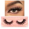 FOXESJI 3D Mink False Eyelashes Fluffy High Volume Eye Lashes Natural Wispy Full Strip Mink Eyelash Extension Bulk Lash Makeup