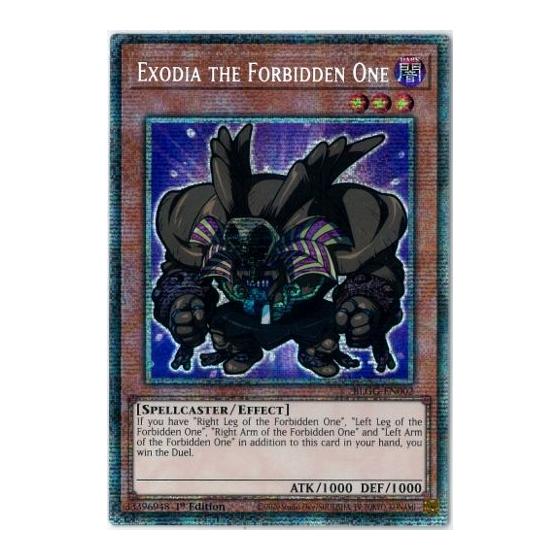 Used Yu-Gi-Oh! / English version / EU version / Exodia the Forbidden One / Starlight Rare / 1st Edition / Battles of Legend: Glorious Gallery /