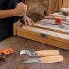 High Carbon Steel Spoon Hook Carving Cutter with Ergonomic Wood Handle Suitable for Woodcut Crafts Furniture Art Making