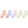 Balabala Unisex Kids' Summer Mesh Sport Socks (5-Pair Pack)