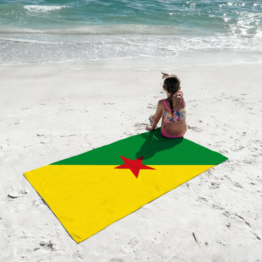 French Guiana Towel Shower Sauna Travel Spa Quick Dry Gym Accessories Soft Large Beach Towels