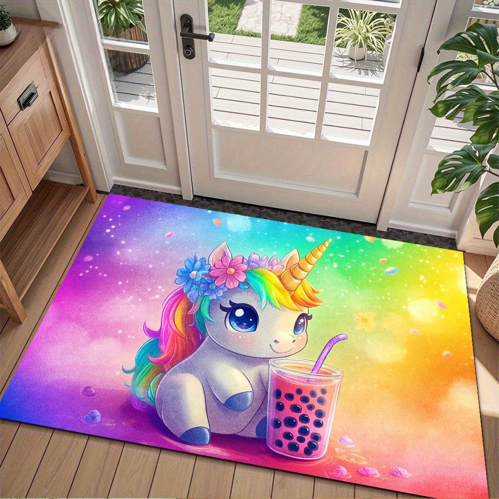 

Cartoon Pattern Non-Slip, Suitable for Indoor and Outdoor Study Desk Mat, Door Mat, Kitchen, Hallway, Living Room, Bathroom 40cm x 60cm