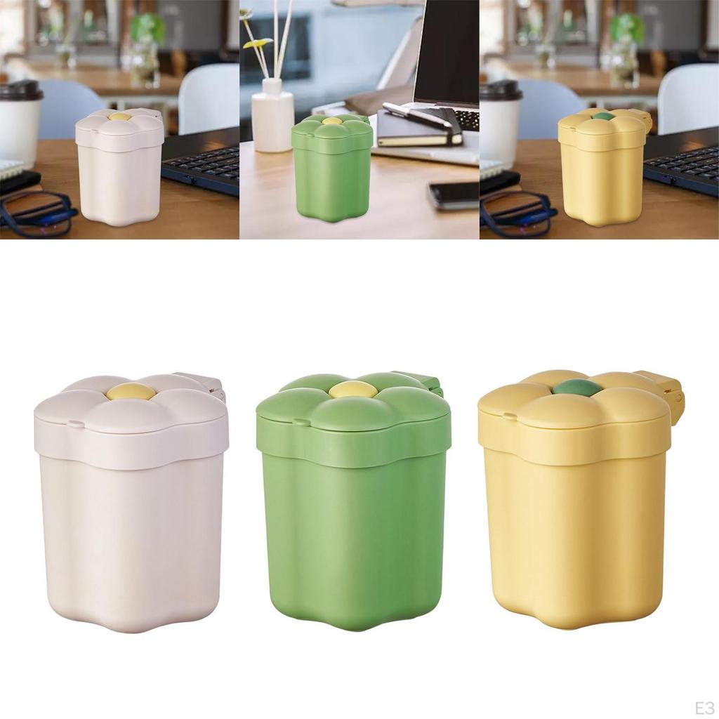 Cute Desktop Garbage Bin Non Slip Waste for Home Bathroom Coffee Table