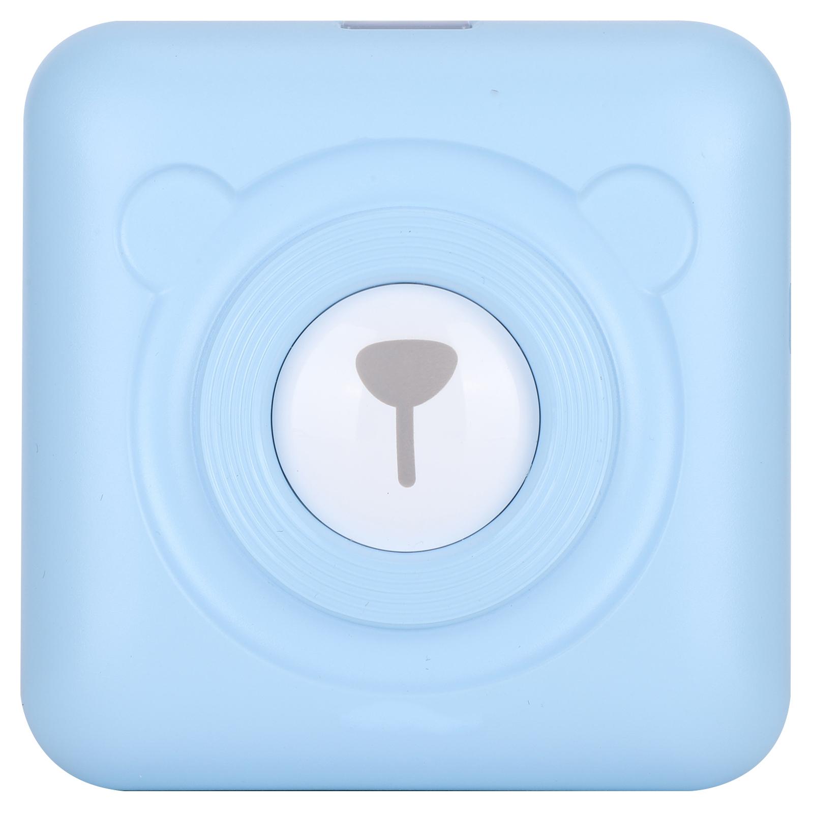 

Фотопринтер Карманная бумага Портативная термопечатающая машина Неправильный вопрос A6 Синий 203dpi