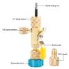 Valve Core Remover Dual Size R22(14") R410(516") Port Installer Tool