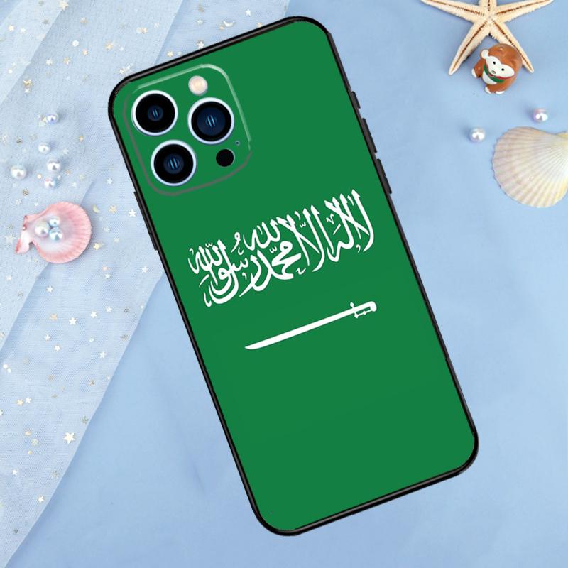 Kingdom Of Saudi Arabia Flag Phone Case For iPhone 15 16 Pro Max 13 11 12 14 Pro Max XR XS X 7 8 Plus 12 13 Mini Cover