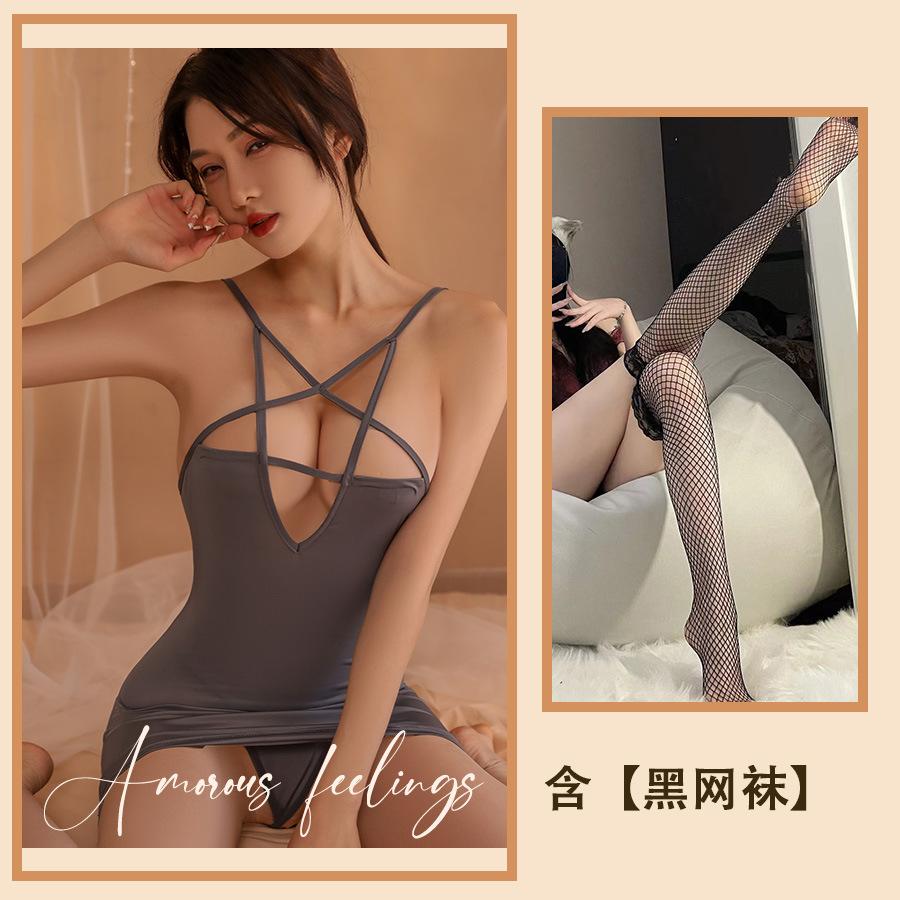 

Сексуальное нижнее белье Страсть Ремни Пижамы Голая грудь Подтяжки Соблазнение Ночная рубашка Сексуальная Голая грудь Спина Обтягивающий костюм One size