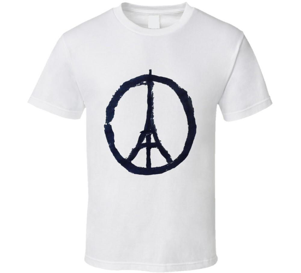 

Футболка с символом мира Эйфелевой башни S