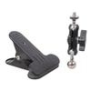 Universal 360 Rotatable Metal Clamp Base 17.4mm Ball Socket Strong Iron Clamping for Camera Phone Tablet Mounts