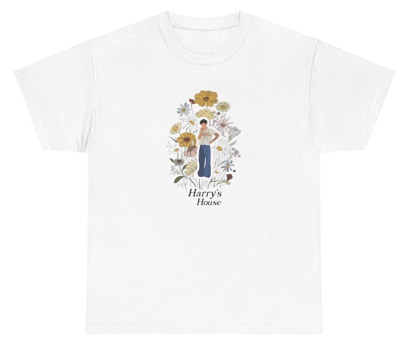 Harry Styles Merch T Shirt Harry s House Fan Gift Lover Superfan Floral Tee XL