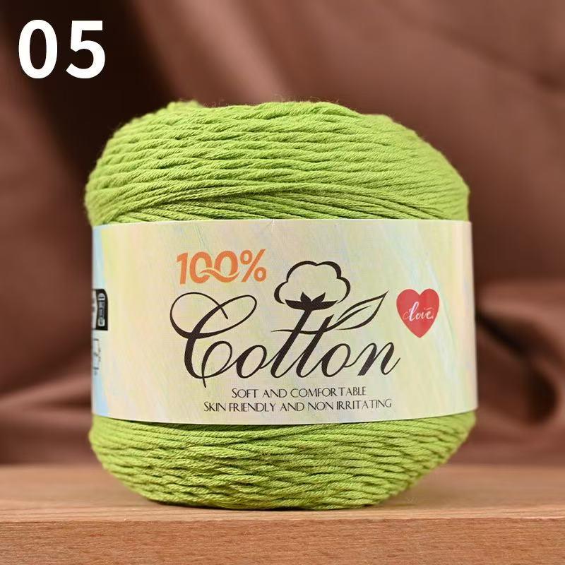 75g Medium Cotton Yarn Cake for Baby Sweater & Crochet Hat - Skin-friendly, Hand-knitted