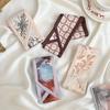 Silk scarf high-end sense with Hanfu tied bag streamer shirt neck printed small scarf decorative belt