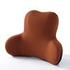 1pc Solid Color Office Waist Protection Cushion Car Seat Backrest Cushion Car Accessories Memory Cotton Support Waist Pillow Fit The Lumbar Spine