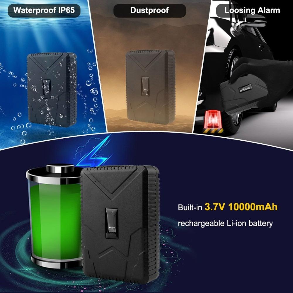 Car GPS Tracker TK915 GPS Locator 10000mAh Magnet Waterproof IP65 GPS Car Tracker Tamper Alert