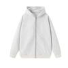 Unisex Heavyweight 720g Cotton Zip-Up Hoodie - Solid Color, Loose Fit, Super Thick, Cardigan Style