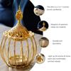 Arabian Gold Incense Burner Gold Iron Candlestick Creative Home Model Essential Oils Aromatherapy Lamp Home Decoration