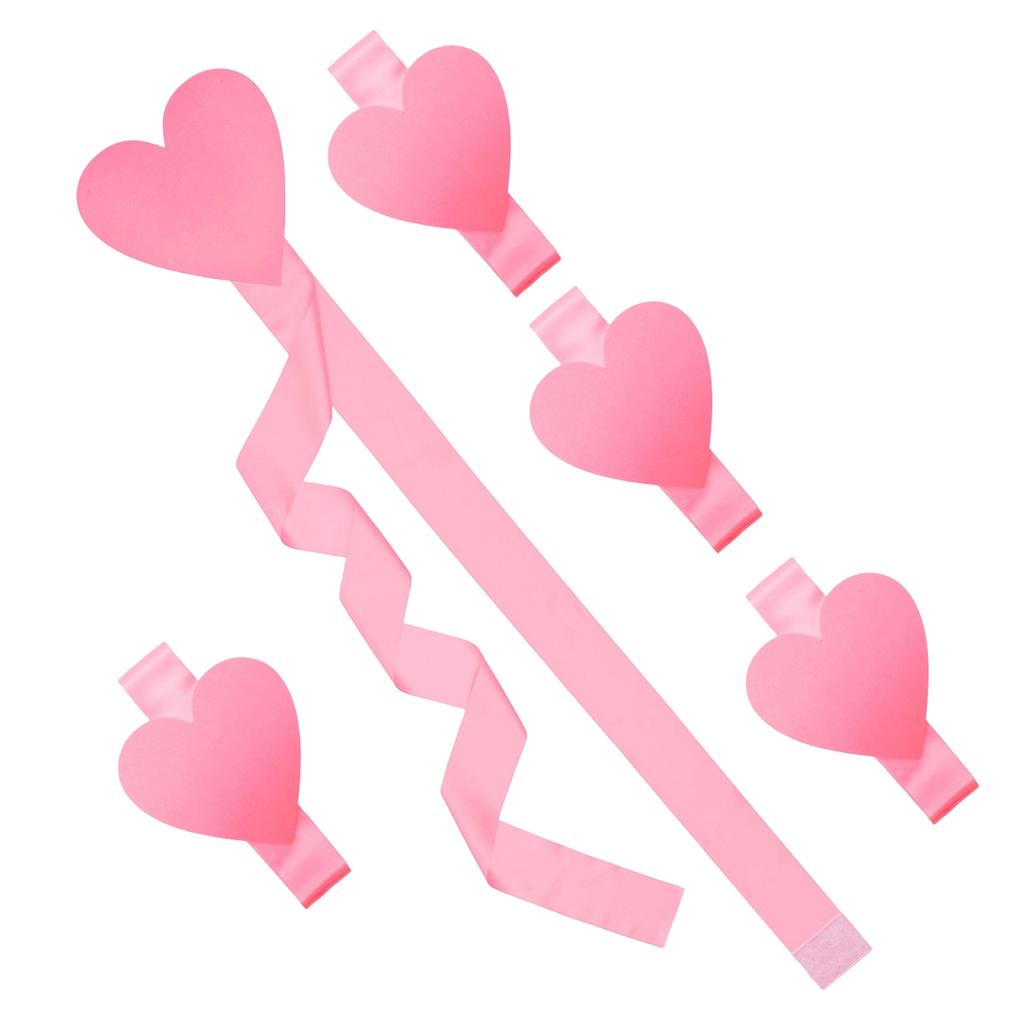 Love-themed Display Ribbon Home Decor Holiday Cabinet Arrangement Love Ribbons Valentine's Day Decorations.