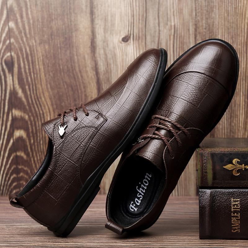 Vysoce kvalitní pánská obuv Pravá kůže Ležérní obuv Pánská Business Oxfords Boty Pro muže Luxusní Mokasíny Pohodlné Ploché boty