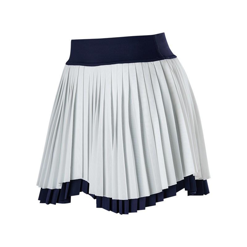 

Double-layer Short Skirt Irregular Sleeve Fake Two-piece Pleated Spring Summer Tennis Golf Quick-drying Anti-exposure XXXL белый