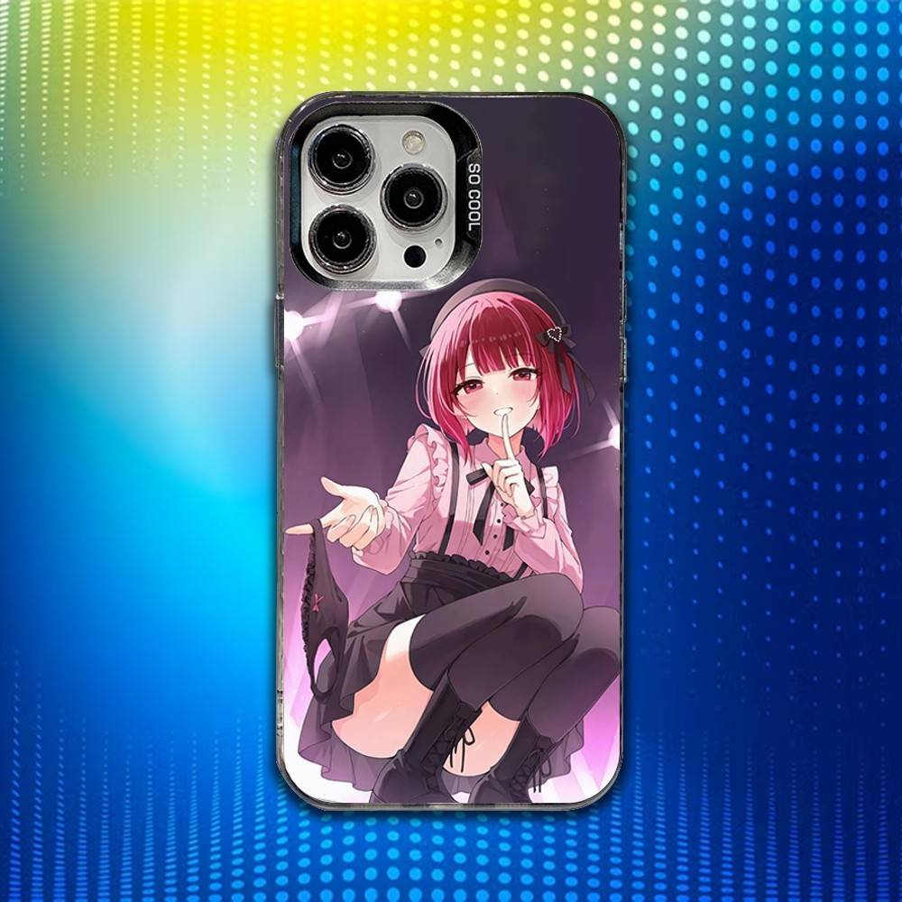 Oshi No Ko Kana Arima Phone Case For iPhone 16,15,14,13,12,11,Mini,Pro,SE,MAX White Matte Shockproof Cover