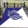 Soft Floor Carpet Real Sociedad FC Pattern Area Rug Decorative Mat For Home Room Decoration