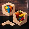 3D Wooden Building Block Box IQ 3D Wooden Puzzles IQ Puzzle Mind Brain Teaser  Kids Gifts