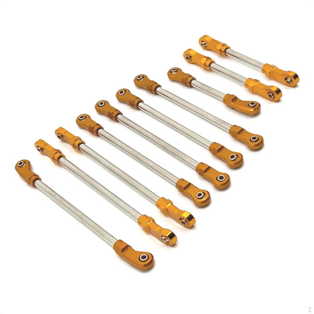 8 Pieces RC Car Tie Rod Kit 1:10 Scale Link Set Exact