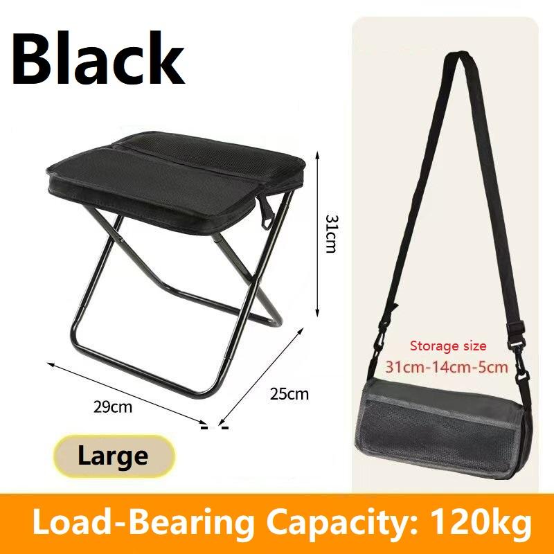 Foldable Backpack Stool for Outdoor Camping Portable Mini Chair Stool for Hiking Fishing Picnic Foldable Stool with Carry Bag