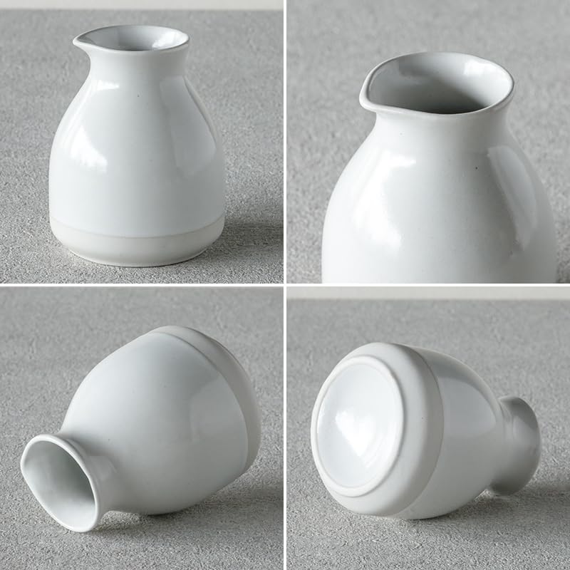 TAMAKI Quon Soba Sake Diameter x Perfect for Soba Stylish and Oven Bottle, White, 7.8cm 9.5cm Height, Noodles, Gift, Microwave, Dishwasher, Safe,