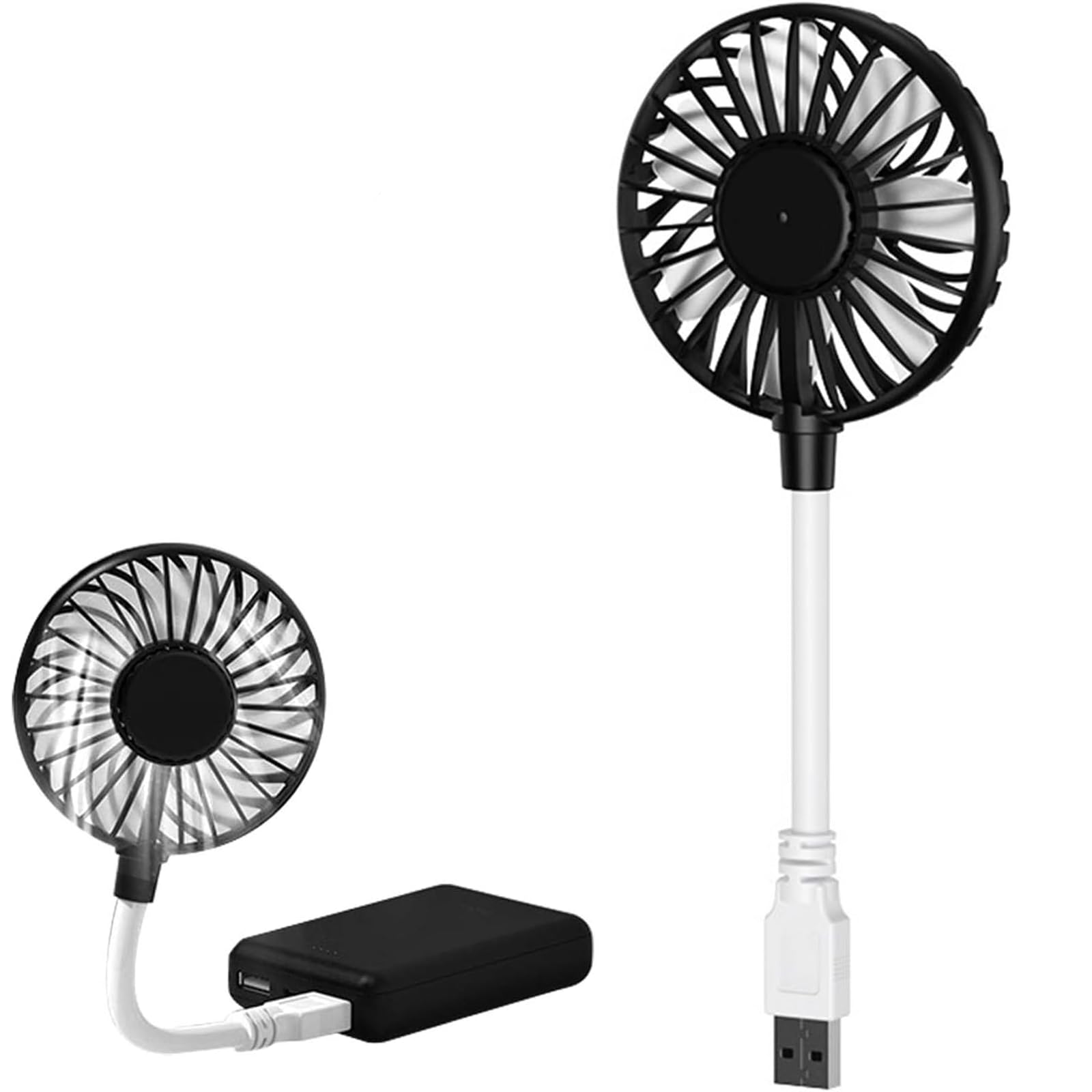 

YUWENW Small USB Mini Adjustable Portable Mini Fan with Slim USB Easy to Heatstroke Ideal for and Black Fan, Blower, 1-Piece Set, Compact, чорний