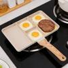 Nonstick Divided Grill Pan 4 Section Breakfast Pan Versatile Griddle Pan for Egg Steak Easy To Clean