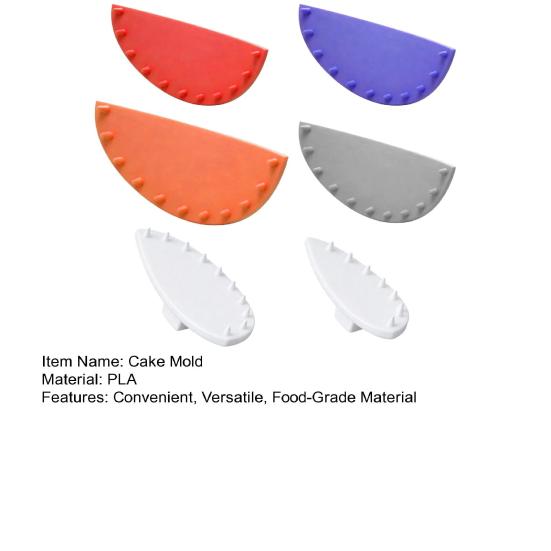 6Pcs Cake Arch Guide Tool Pink Cake Ruffle Marker for 6-10 Inch Cakes Precision Cake Decorating Tool for Evenly Spaced Arches Food-Grade Durable Mold