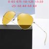 Night Vision Lens Cat Eye Myopia Sunglasses Men Polarized Women Driving Pilot Prescription Sunglasses Diopter 0 -0.5 -0.75 To -6