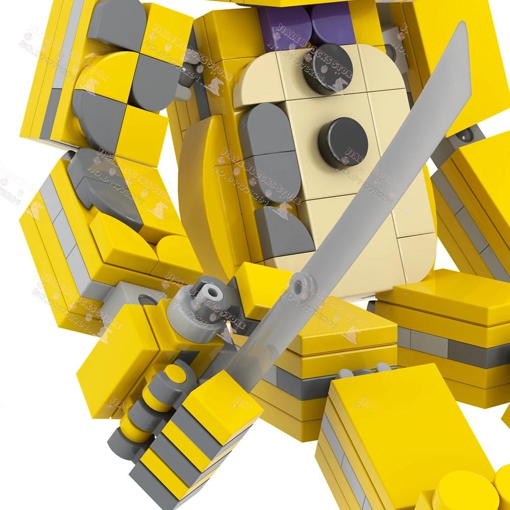 Horror Game Characters MOC Building Blocks Creative Midnight Bear Action Figures Decoration Models Bricks Assembly Toys For Kids