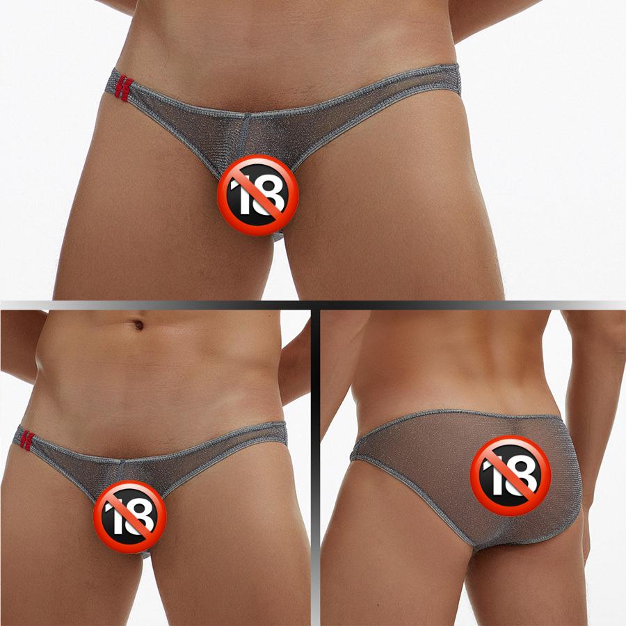 Sexy pánské tanga, tangá, jockstrap, spodní prádlo, síťované průhledné gay kalhotky, mini spodní prádlo, tanga s T-back, bikiny, tanga, plus velikost