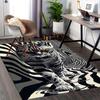 1pc Striped Zebra Print Cat Chair Mat - Office Desk Rug, Non-Slip Carpet for Home Decor, Suitable for All Seasons, Ideal Gift for Office and Gaming Ro
