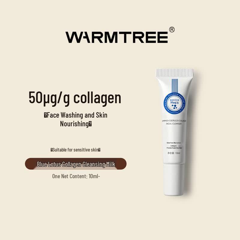 WARM TREE Мужское очищающее средство для лица с коллагеном «Синий лотос»