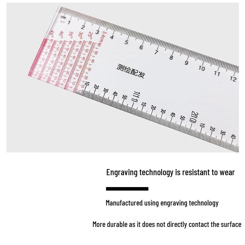 50cm 1:50,000 Geographic Coordinate Ruler