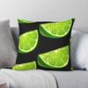 Lime Wedge Fruit Square Pillowcase Polyester Linen Velvet Creative Zip Decorative Pillow Case Home Cushion Cover x