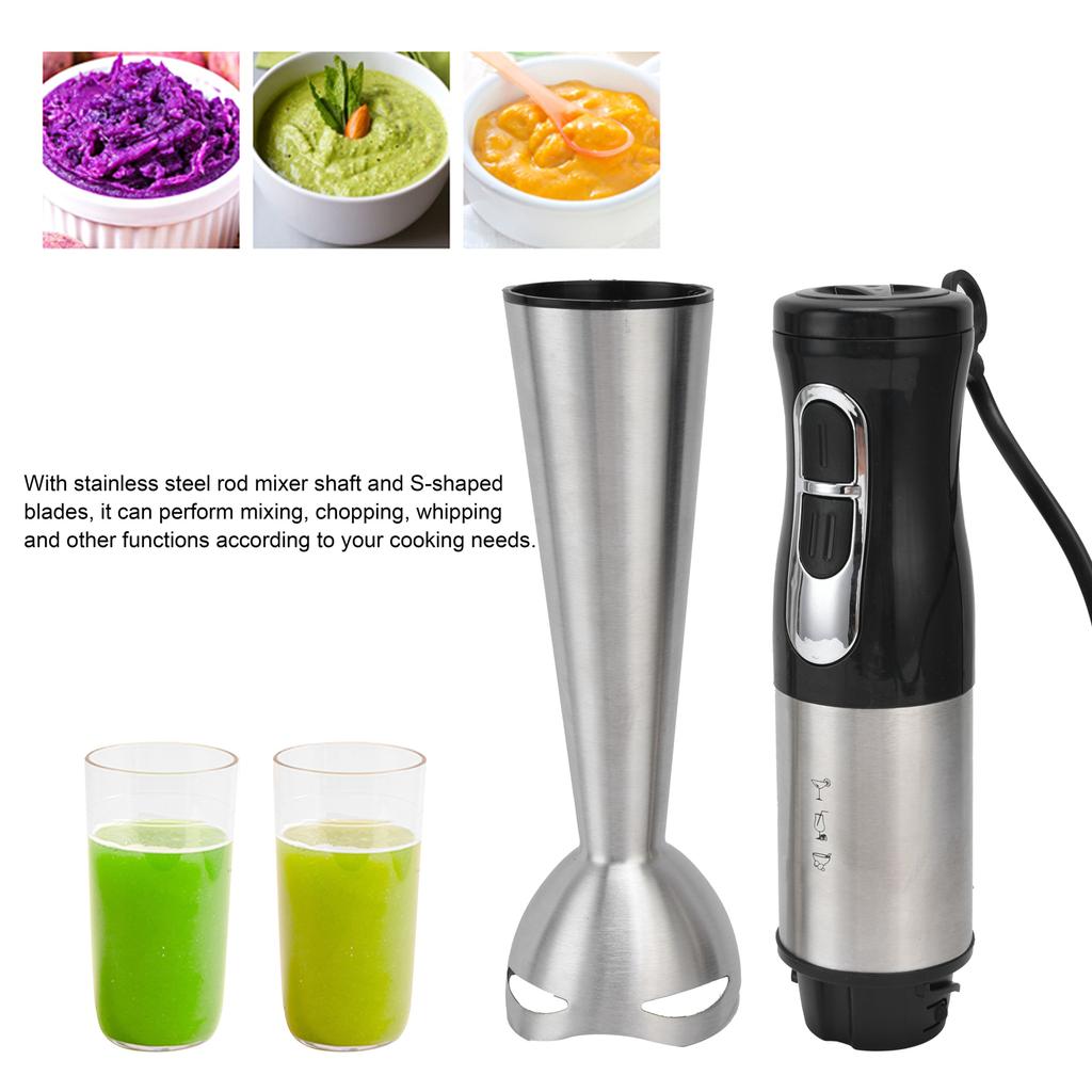 Frullatore per Alimenti Elettrico Portatile in Acciaio Inossidabile Mixer Utensile da Cucina Domestico