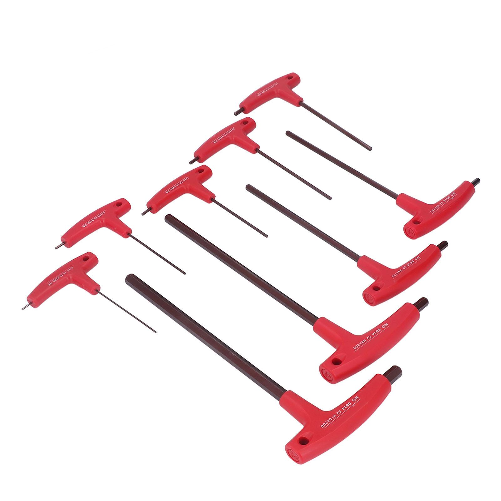 

Набор из 9 шестигранных ключей с метрической Т-образной ручкой, устойчивый к коррозии S2, инструмент для затяжки винтов для ремонта транспортных средств