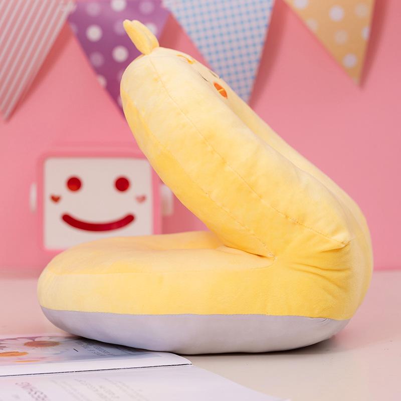 

Двусторонняя подушка для сна с рисунком из мультфильма, летняя подушка для сна в классе, офисная подушка для сна с милым выражением, дышащая подушка из ледяного шелка 32cm