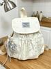 Japanese INS Cute Star Print Backpack for Women - Sweet Drawstring Casual School Bag