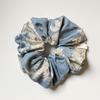 Paddel Französisch Etoile Scrunchie [Luftiges Blau]