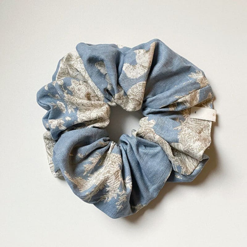 Paddel Französisch Etoile Scrunchie [Luftiges Blau]