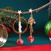 New Trendy Asymmetric Christmas Earrings Creative Design Christmas Tree Snowflake Bells Drop Earrings Xmas Holiday Jewelry Gifts