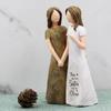 Sisterhood Angel Resin Figurine Ornament Office Desk Decor Gift Modern Minimalist Exquisite Home Accent